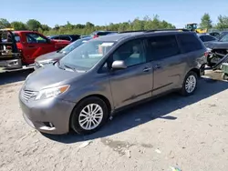 Toyota salvage cars for sale: 2017 Toyota Sienna XLE