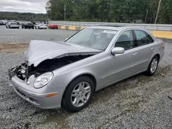 Salvage cars for sale at Concord, NC auction: 2005 Mercedes-Benz E 320