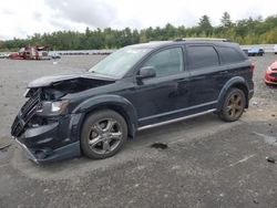 Salvage cars for sale at Windham, ME auction: 2015 Dodge Journey Crossroad