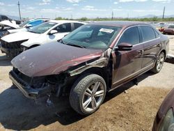 Salvage cars for sale at Tucson, AZ auction: 2014 Volkswagen Passat SEL