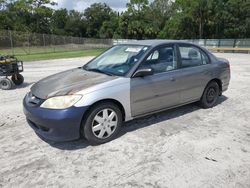 Salvage cars for sale at Fort Pierce, FL auction: 2005 Honda Civic LX