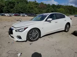 Salvage cars for sale at Seaford, DE auction: 2018 Infiniti Q50 Luxe