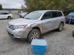 Toyota salvage cars for sale: 2013 Toyota Highlander Base