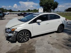 Honda salvage cars for sale: 2015 Honda Civic EXL