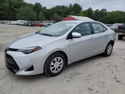 Salvage cars for sale at Mendon, MA auction: 2017 Toyota Corolla L