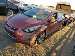 Salvage cars for sale at Brighton, CO auction: 2013 Hyundai Elantra GLS