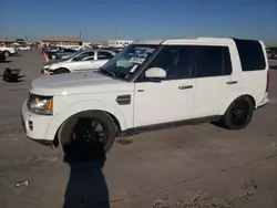 Salvage cars for sale at Grand Prairie, TX auction: 2016 Land Rover LR4