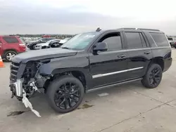 Salvage cars for sale at Grand Prairie, TX auction: 2018 Cadillac Escalade Premium Luxury