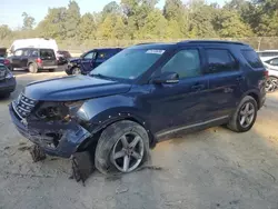 Salvage cars for sale at Waldorf, MD auction: 2017 Ford Explorer XLT