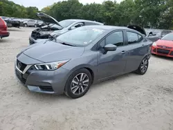 Salvage cars for sale at North Billerica, MA auction: 2021 Nissan Versa SV