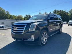 Salvage cars for sale at North Billerica, MA auction: 2020 Cadillac Escalade ESV Luxury