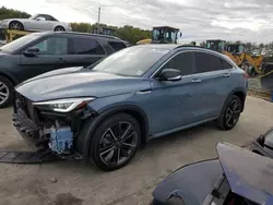 Salvage cars for sale at Windsor, NJ auction: 2022 Infiniti QX55 Essential