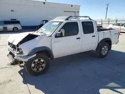 Nissan Frontier Crew cab xe salvage cars for sale: 2000 Nissan Frontier Crew Cab XE