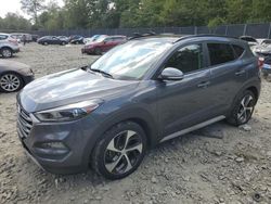 Salvage cars for sale at Waldorf, MD auction: 2017 Hyundai Tucson Limited