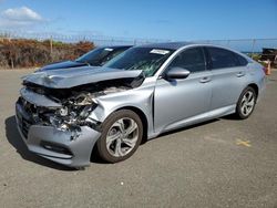 Salvage cars for sale at Kapolei, HI auction: 2018 Honda Accord EX