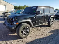 Jeep salvage cars for sale: 2020 Jeep Wrangler Unlimited Sport