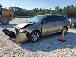 Salvage cars for sale from Copart Houston, TX: 2011 Honda Odyssey EXL