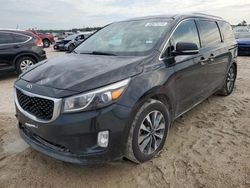 Salvage cars for sale at Houston, TX auction: 2015 KIA Sedona EX