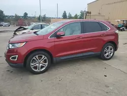 Salvage cars for sale at Gaston, SC auction: 2015 Ford Edge Titanium