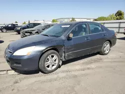 Salvage cars for sale at Bakersfield, CA auction: 2006 Honda Accord EX