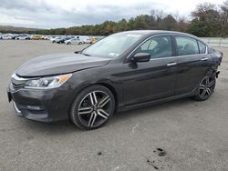 Salvage cars for sale from Copart Brookhaven, NY: 2016 Honda Accord Sport