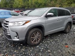 Salvage cars for sale at Waldorf, MD auction: 2017 Toyota Highlander SE