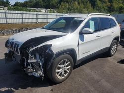 Salvage cars for sale at Assonet, MA auction: 2017 Jeep Cherokee Latitude