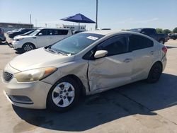 2014 KIA Forte LX en venta en Grand Prairie, TX