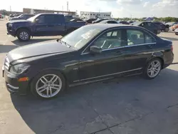 Salvage cars for sale at Grand Prairie, TX auction: 2012 Mercedes-Benz C 250