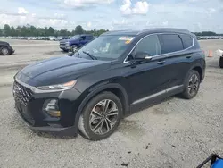 Flood-damaged cars for sale at auction: 2019 Hyundai Santa FE Limited