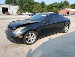 Salvage cars for sale at Mendon, MA auction: 2003 Infiniti G35