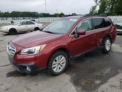 Salvage cars for sale at Dunn, NC auction: 2016 Subaru Outback 2.5I Premium