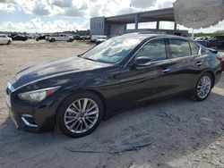 Salvage vehicles for parts for sale at auction: 2021 Infiniti Q50 Luxe