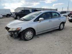 Salvage cars for sale at Haslet, TX auction: 2009 Honda Civic Hybrid