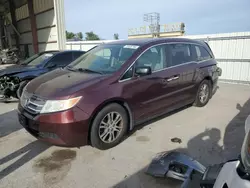 Salvage cars for sale at Kansas City, KS auction: 2013 Honda Odyssey EXL