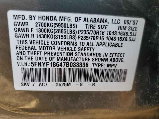 2007 Honda Pilot EXL