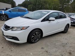 Salvage cars for sale at Seaford, DE auction: 2015 Honda Civic EX