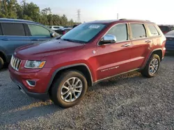 Flood-damaged cars for sale at auction: 2015 Jeep Grand Cherokee Limited