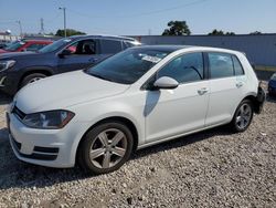 Salvage cars for sale at Franklin, WI auction: 2017 Volkswagen Golf S