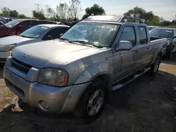 Nissan Frontier Crew cab xe salvage cars for sale: 2002 Nissan Frontier Crew Cab XE