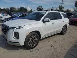 Salvage cars for sale at Riverview, FL auction: 2022 Hyundai Palisade Calligraphy