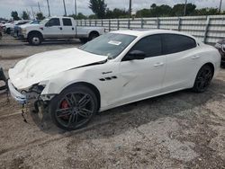 Salvage cars for sale at Miami, FL auction: 2022 Maserati Quattroporte Modena