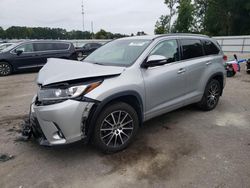 Salvage cars for sale at Dunn, NC auction: 2017 Toyota Highlander SE