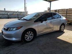 Salvage cars for sale at Anthony, TX auction: 2012 Honda Civic LX