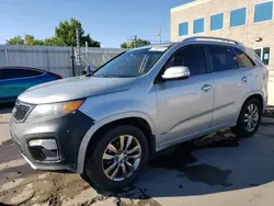 Salvage cars for sale at Littleton, CO auction: 2013 KIA Sorento SX