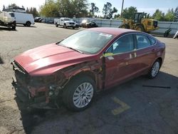 Salvage cars for sale at Woodburn, OR auction: 2016 Ford Fusion SE Phev