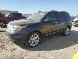 Salvage cars for sale at Kansas City, KS auction: 2013 Ford Explorer XLT