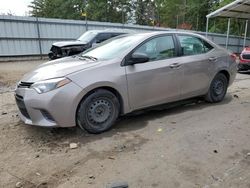 Salvage cars for sale at Austell, GA auction: 2016 Toyota Corolla L