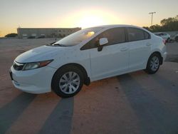 Honda salvage cars for sale: 2012 Honda Civic LX