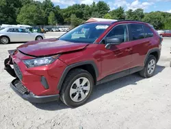 Salvage cars for sale at Mendon, MA auction: 2021 Toyota Rav4 LE